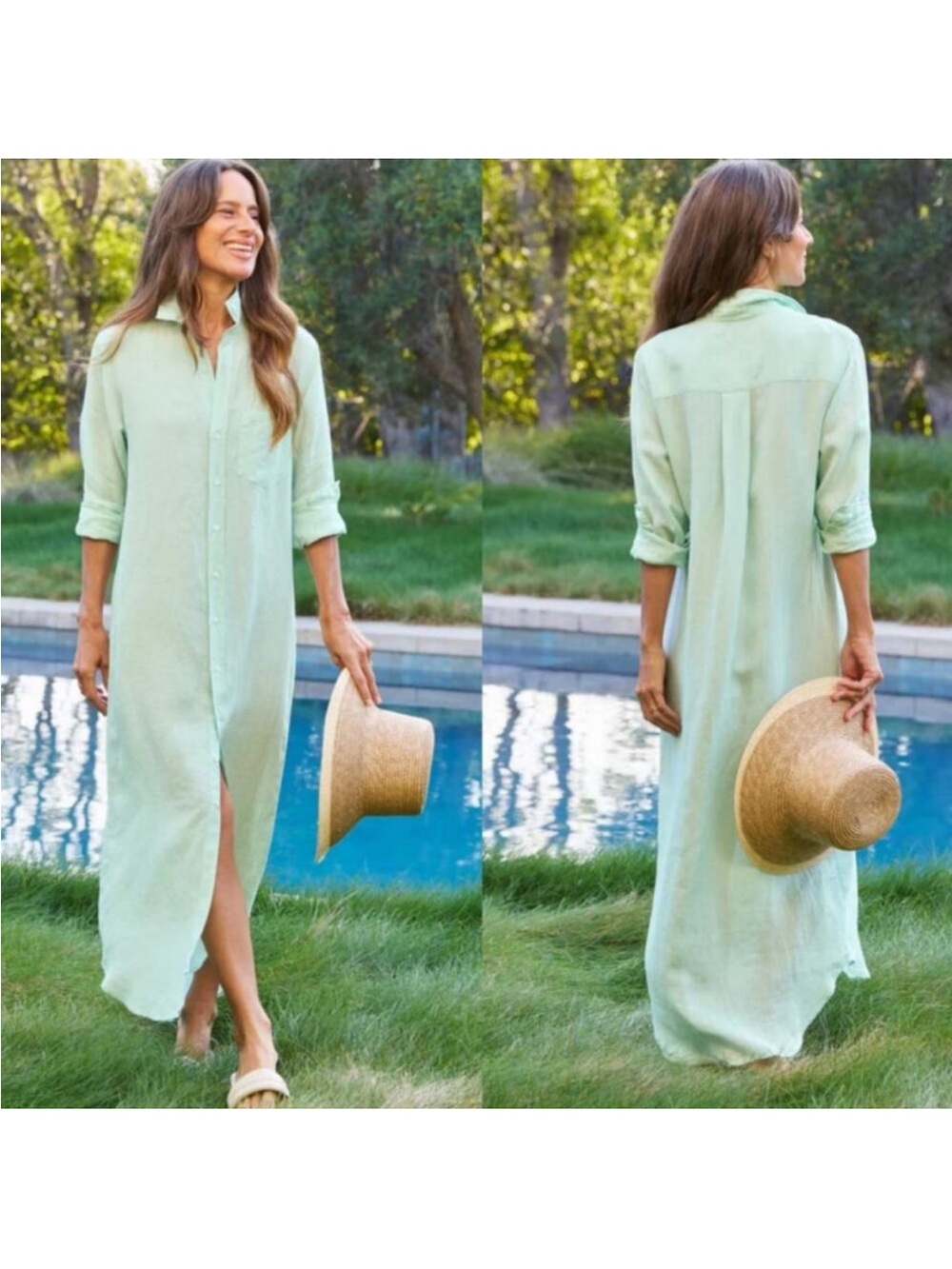 NWOT Frank & Eileen Rory dress in Seafoam
